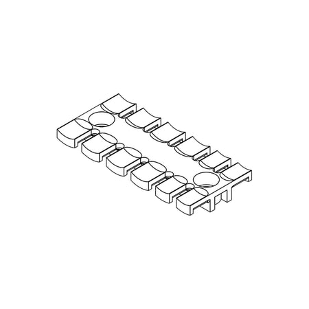 Strain relief plates - ZL 87 AB M6 - 6.2 mm — Icotek