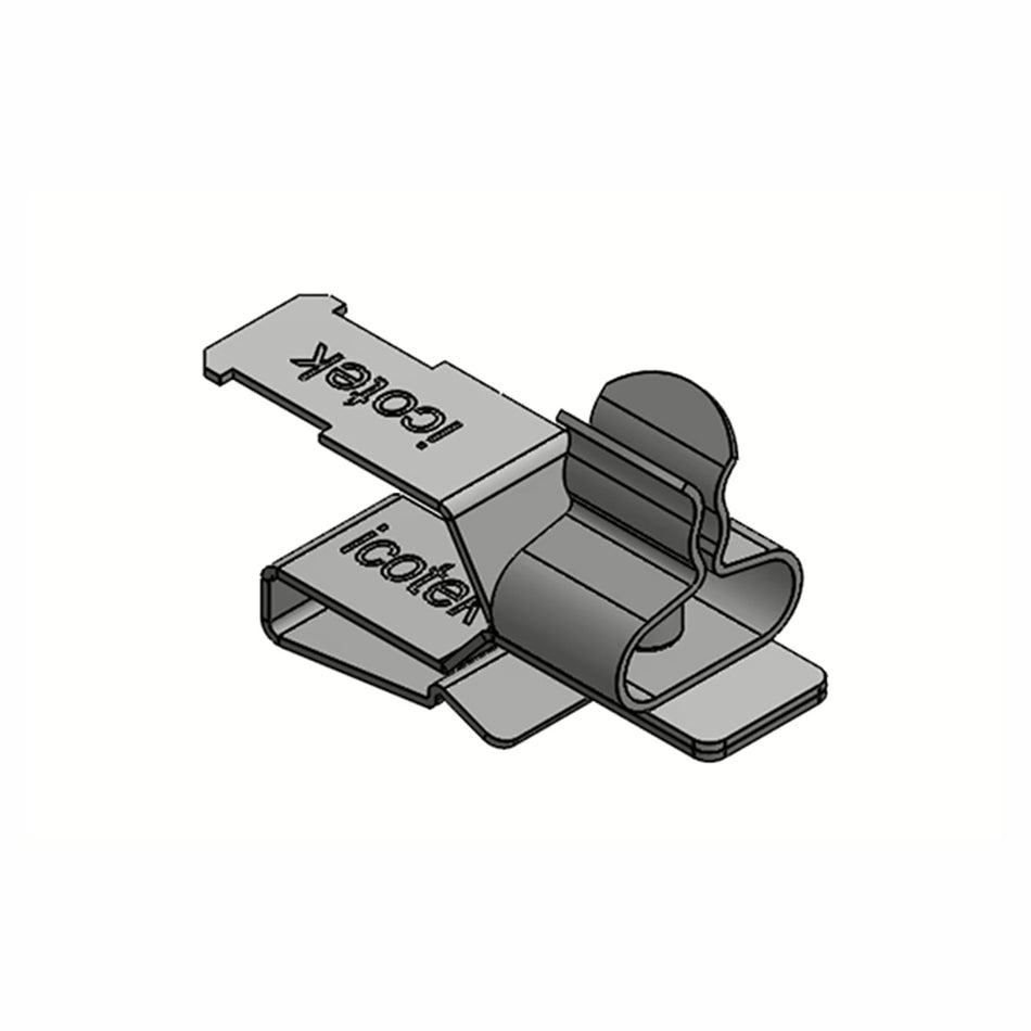 EMC Shield Clamps with Strain Relief for 3-6mm Cable, 10 x 3 Busbar Mount — Icotek