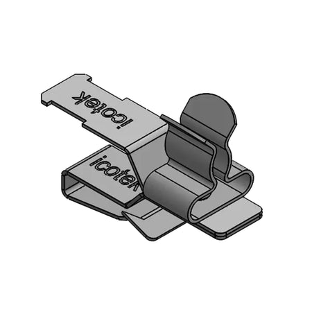 EMC Shield Clamps with Strain Relief for 3-6mm Cable, 10 x 3 Busbar Mount — Icotek