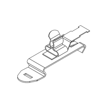 EMC Shield Clamps with Strain Relief for 3-6mm Cable, Din Rail Mount — Icotek