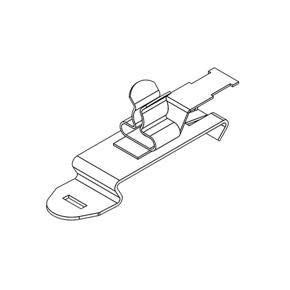 EMC Shield Clamps with Strain Relief for 3-6mm Cable, Din Rail Mount — Icotek