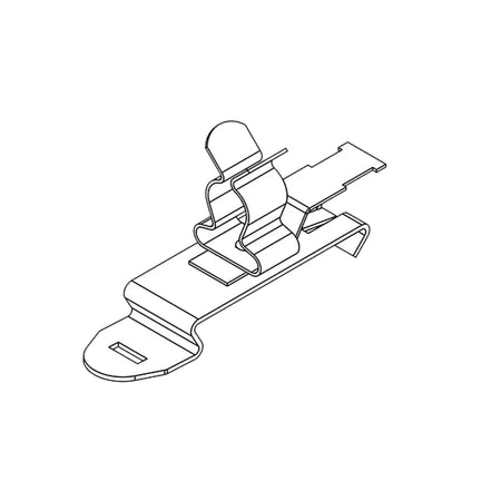 EMC Shield Clamps with Strain Relief for 8-11mm Cable, Din Rail Mount — Icotek
