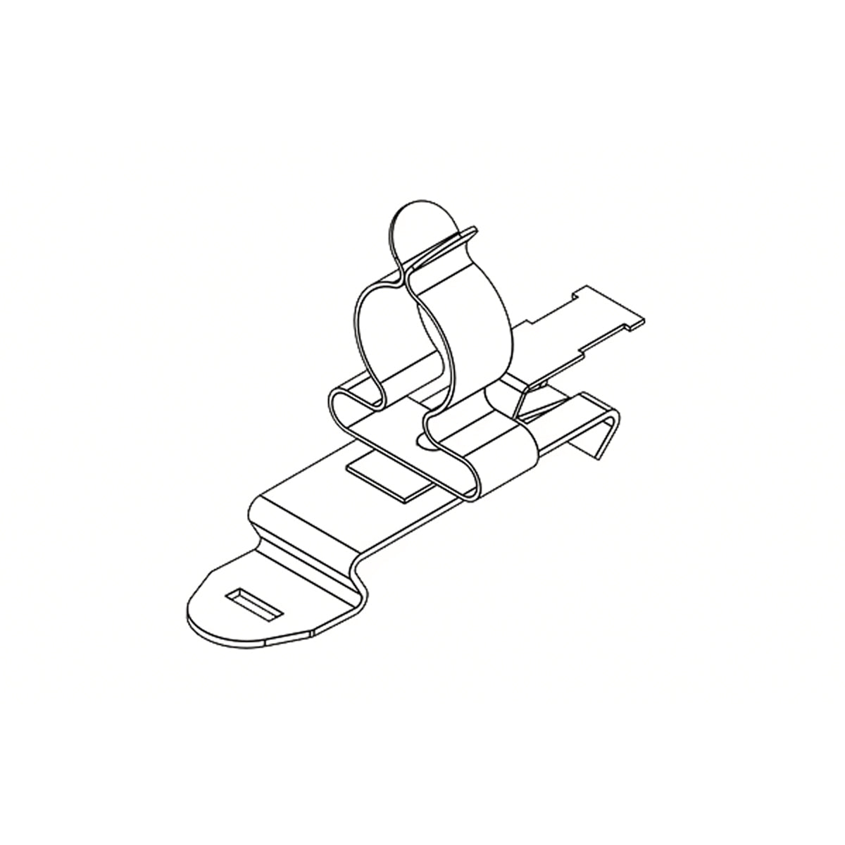 EMC Shield Clamps with Strain Relief for 11-17mm Cable, Din Rail Mount — Icotek