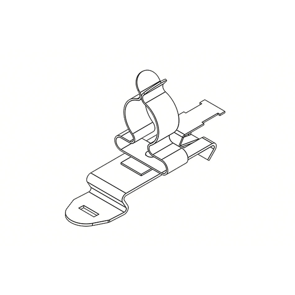 EMC Shield Clamps with Strain Relief for 11-17mm Cable, Din Rail Mount — Icotek
