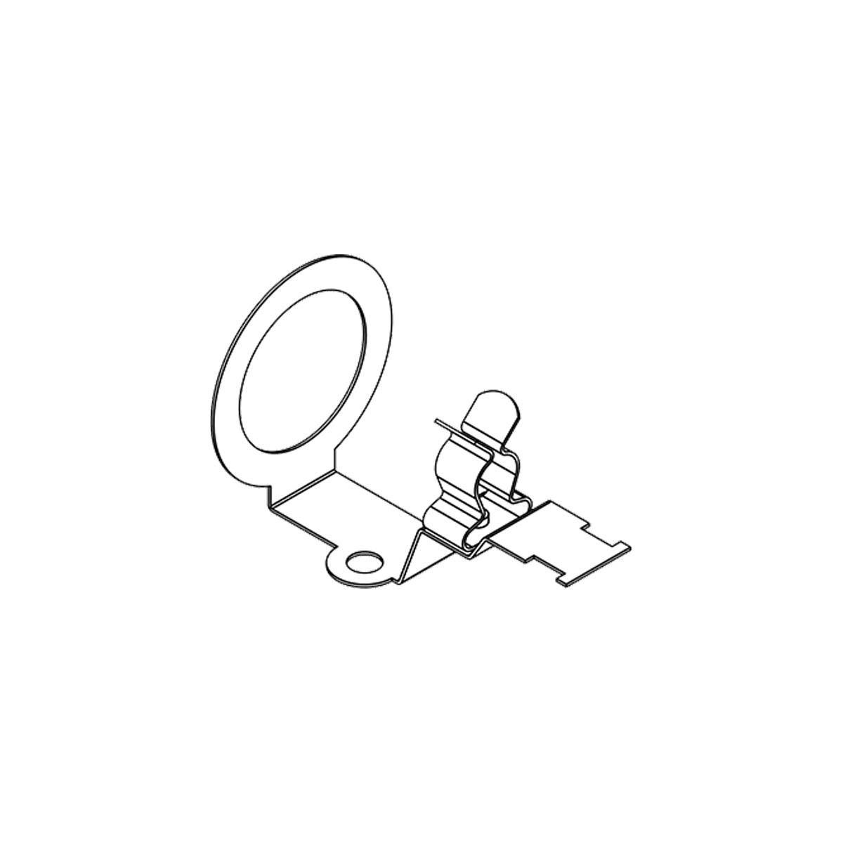 KVT-EMC Bracket with Shield Clamp KVT-EMC-25/SKL 8-11 — Icotek