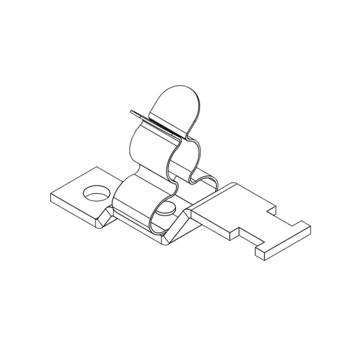EMC Shield Clamps with Strain Relief for 3-12mm Cable, Screw Mounting — Icotek