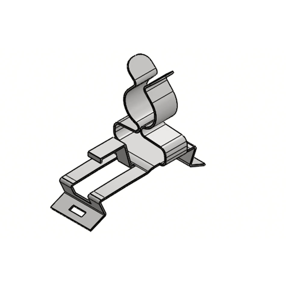 EMC Shield Clamps with Strain Relief for 8-18mm Cable, Din Rail Mount — Icotek