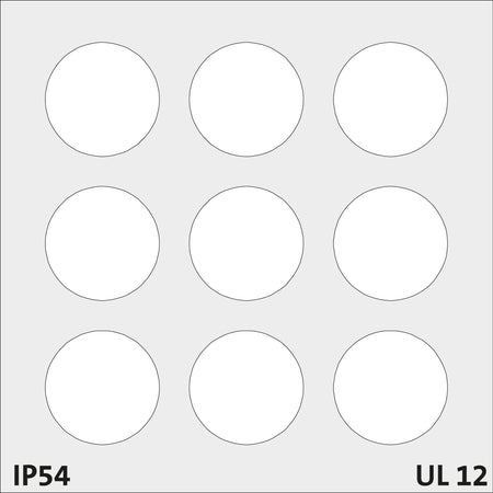 KT-DT Large Grey Cable Grommets IP54 for 9 x 1-9.5mm Cables - KT-DT 4 — Icotek