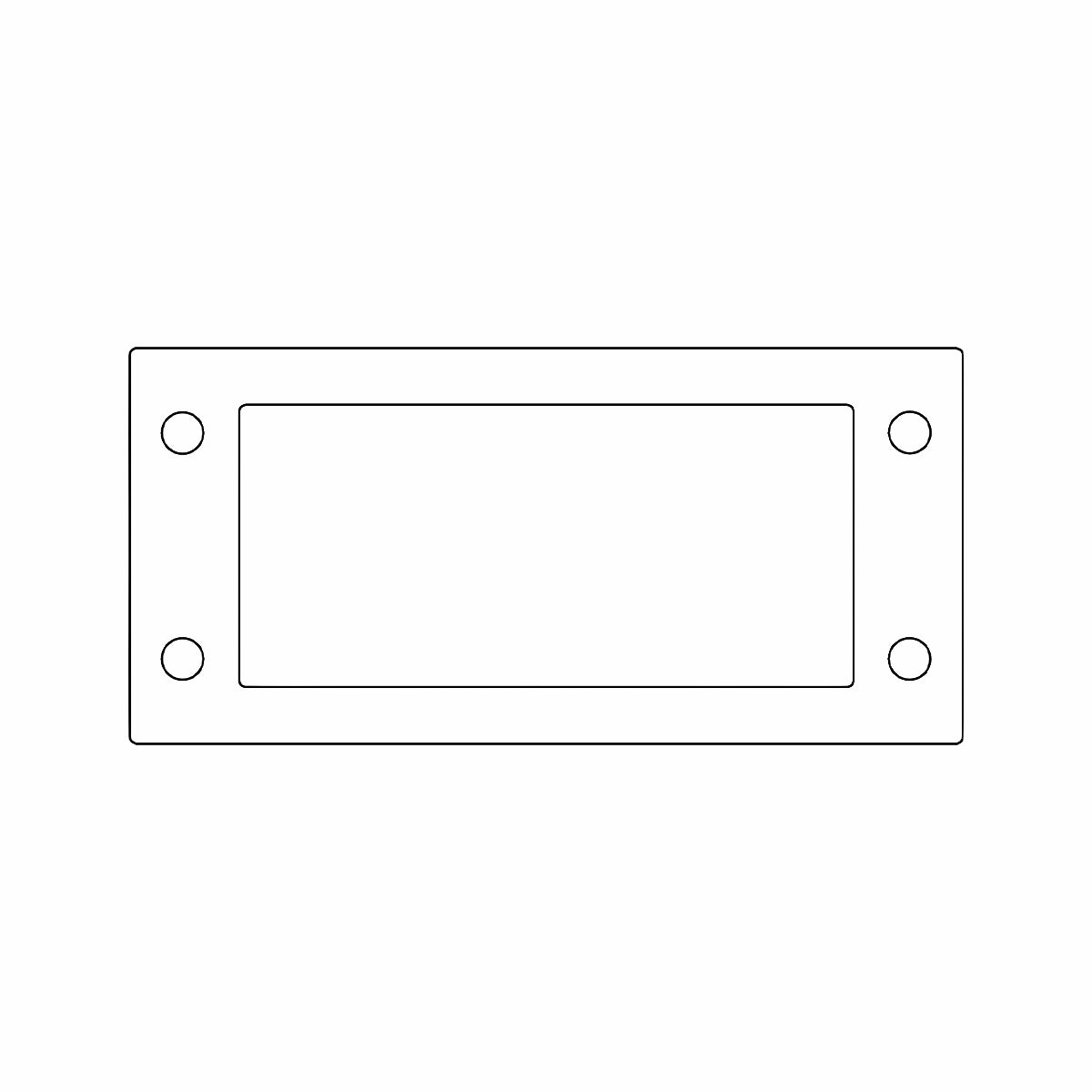 Flat Gaskets - Gasket 24, Black for KEL 24, KEL-U 24, KEL-ER 24, KEL-QUICK 24, KEL-FG-A, KEL-FG-ER A — Icotek