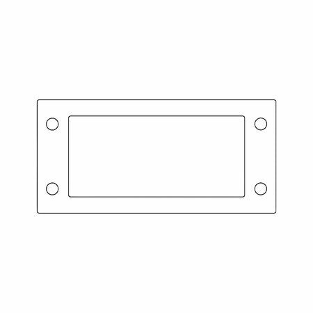 Flat Gaskets - Gasket 24, Black for KEL 24, KEL-U 24, KEL-ER 24, KEL-QUICK 24, KEL-FG-A, KEL-FG-ER A — Icotek