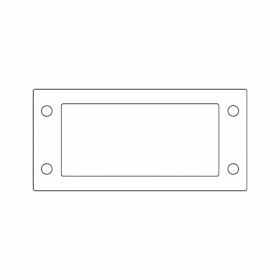 Flat Gaskets - Gasket 24, Black for KEL 24, KEL-U 24, KEL-ER 24, KEL-QUICK 24, KEL-FG-A, KEL-FG-ER A — Icotek