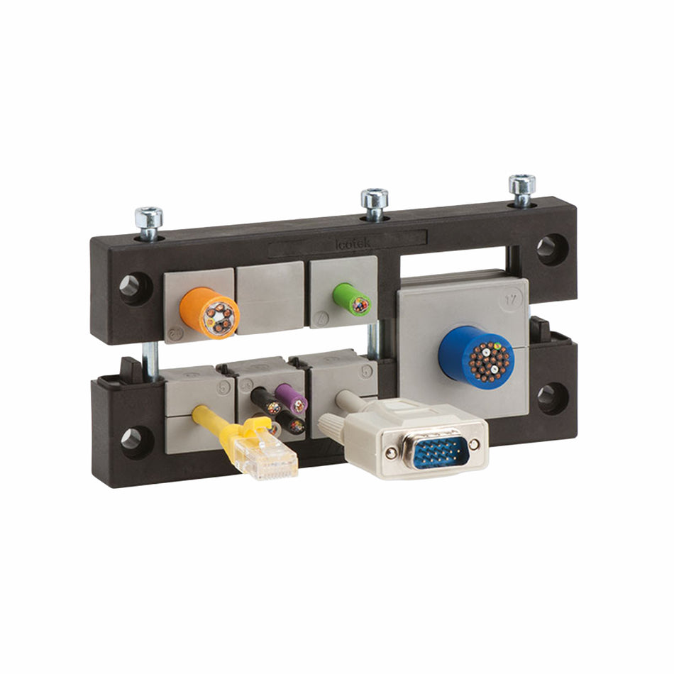 KEL CENTRALLY SPLIT CABLE ENTRY FRAMES FOR CABLES WITH CONNECTORS KEL 24|12-E V2A