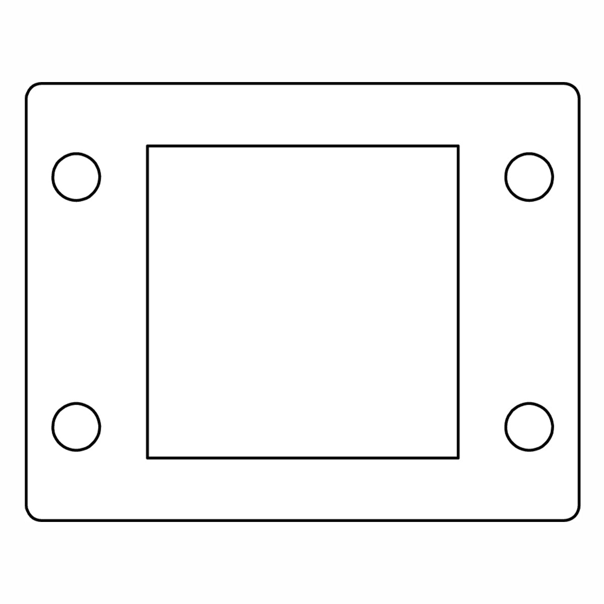 Flat Gaskets - Gasket 24, Black for KEL 24, KEL-U 24, KEL-ER 24, KEL-QUICK 24, KEL-FG-A, KEL-FG-ER A — Icotek