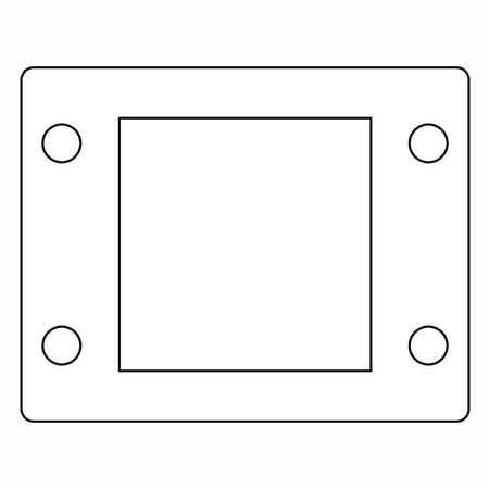 Flat Gaskets - Gasket 24, Black for KEL 24, KEL-U 24, KEL-ER 24, KEL-QUICK 24, KEL-FG-A, KEL-FG-ER A — Icotek