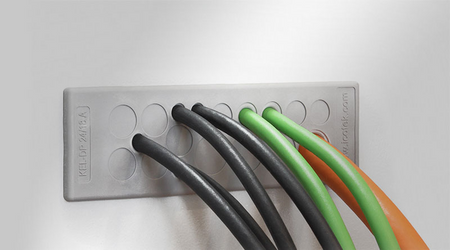 KEL-DP Multi-Membrane Cable Entry Plates Pluggable with High Cable Density IP54 for 12 x 1 - 15 mm | KEL-DP 24|12 A gy —