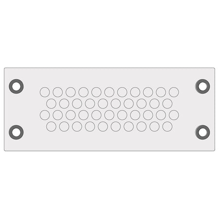 Grey Multi-Membrane Cable Entry Plate IP68 for 42 x 3.2 - 6.5 mm Cables - KEL-DPZ 24|42 gy — Icotek
