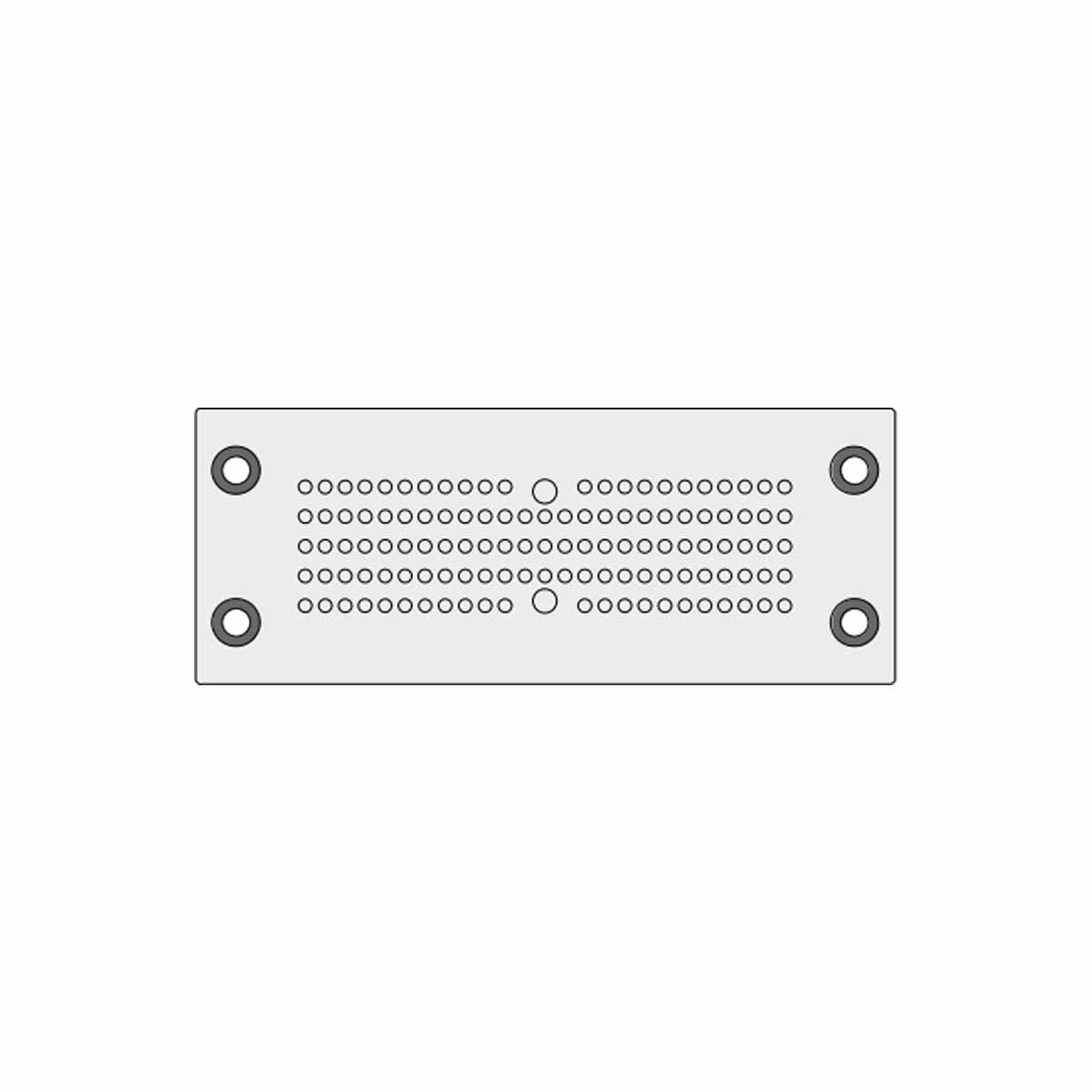 Grey Multi-Membrane Cable Entry Plate IP66 for 119 x 1.5 - 2.6 mm, 2 x 2.5 - 5 mm Cables | KEL-DPZ 24|121 gy — Icotek