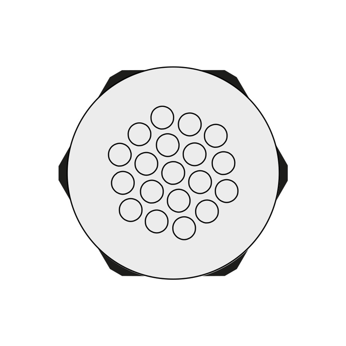Grey KEL-DPZ Multi-Membrane Cable Entry Plates M50 for 19 x 3.2 - 6.5 mm Cables | KEL-DPZ 50|19 gy — Icotek