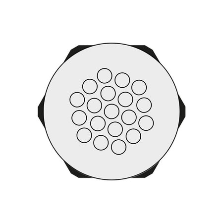 Grey KEL-DPZ Multi-Membrane Cable Entry Plates M50 for 19 x 3.2 - 6.5 mm Cables | KEL-DPZ 50|19 gy — Icotek