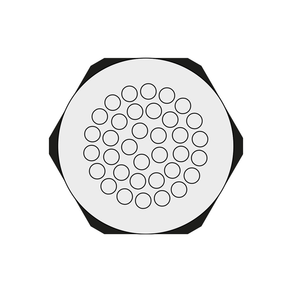 Grey KEL-DPZ Multi-Membrane Cable Entry Plates M63 for 35 x 3.2 - 6.5 mm Cables | KEL-DPZ 63|35 gy — Icotek