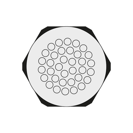 Grey KEL-DPZ Multi-Membrane Cable Entry Plates M63 for 35 x 3.2 - 6.5 mm Cables | KEL-DPZ 63|35 gy — Icotek