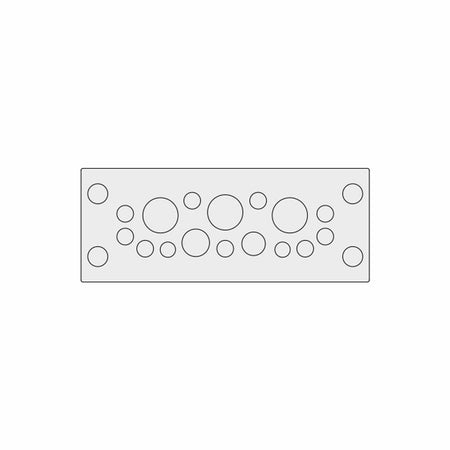 Grey Multi-Membrane Cable Entry Plate IP68 for 2 x 3.2 - 6.3 mm, 9 x 4 - 7.5 mm, 1 x 5.5 - 10.5 mm, 1 x 8 - 12.5 mm, 3 x 12