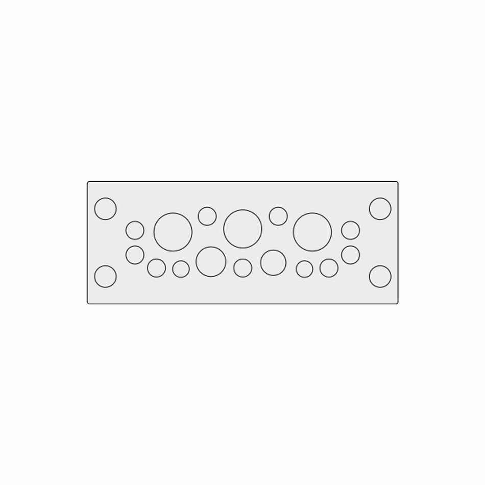 Grey Multi-Membrane Cable Entry Plate IP68 for 2 x 3.2 - 6.3 mm, 9 x 4 - 7.5 mm, 1 x 5.5 - 10.5 mm, 1 x 8 - 12.5 mm, 3 x 12