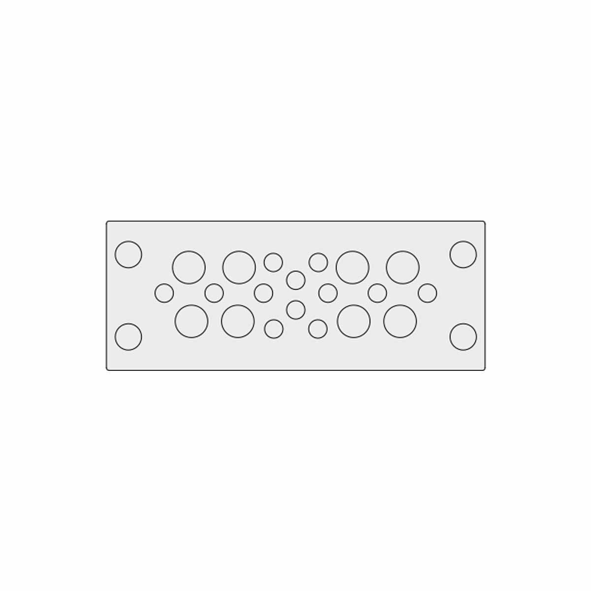 Grey Multi-Membrane Cable Entry Plate IP68 for 	12 x 3.2 - 5.5 mm, 8 x 5 - 10.5 mm Cables - KEL-DPU 24|20 gy — Icotek