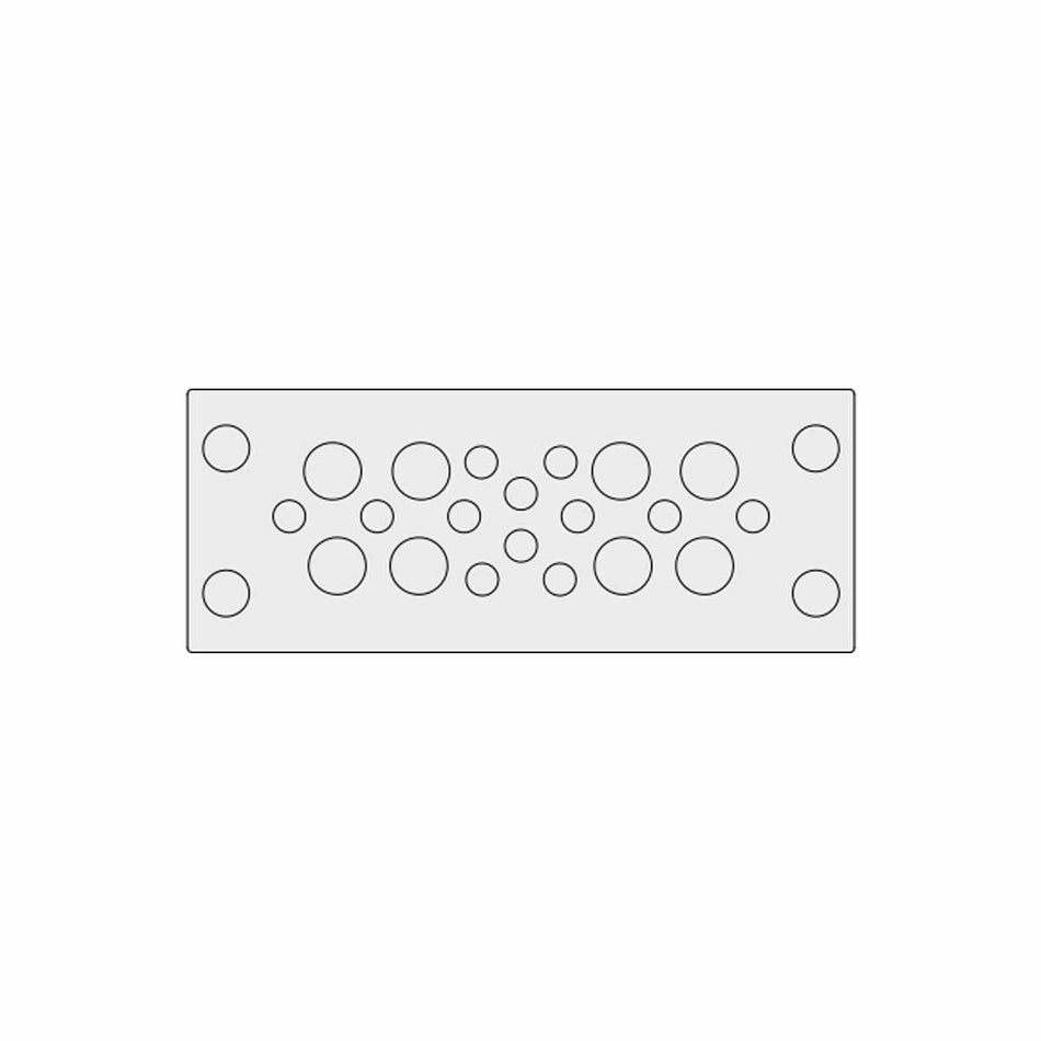 Grey Multi-Membrane Cable Entry Plate IP68 for 	12 x 3.2 - 5.5 mm, 8 x 5 - 10.5 mm Cables - KEL-DPU 24|20 gy — Icotek
