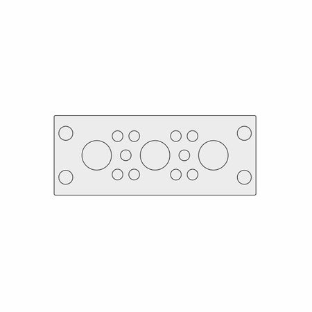 Grey Multi-Membrane Cable Entry Plate IP68 for 10 x 3.2 - 6.3 mm, 3 x 16 - 20.5 mm Cables - KEL-DPU 24|13 gy — Icotek