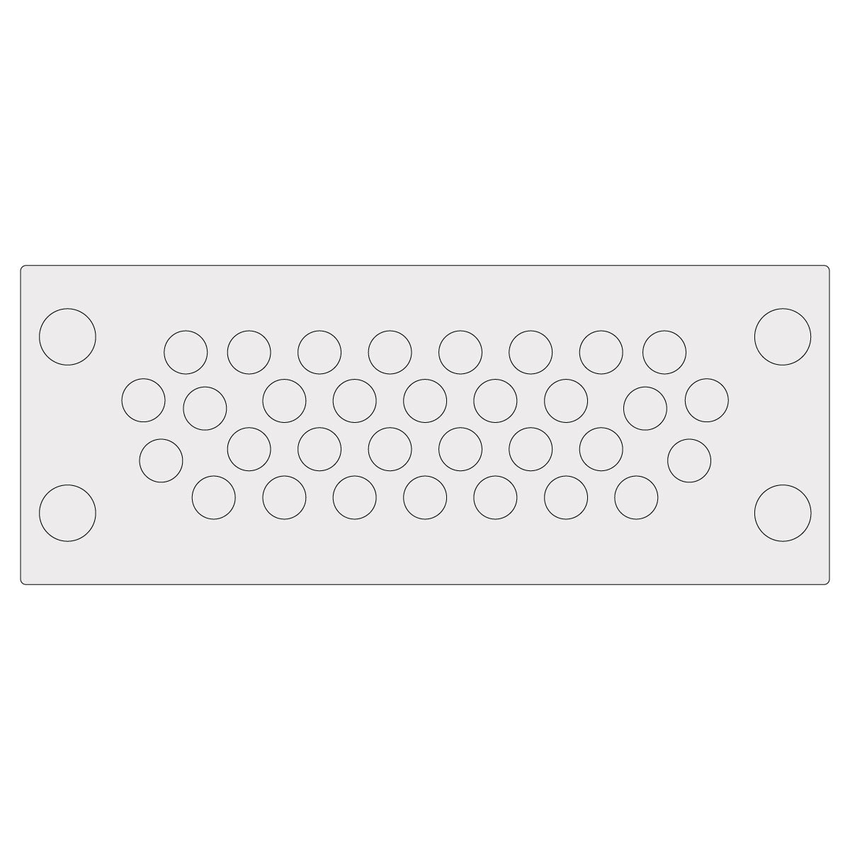 Grey Multi-Membrane Cable Entry Plate IP68 for 32 x 3.2-6.3mm Cables - KEL-DPU 24|32 gy — Icotek