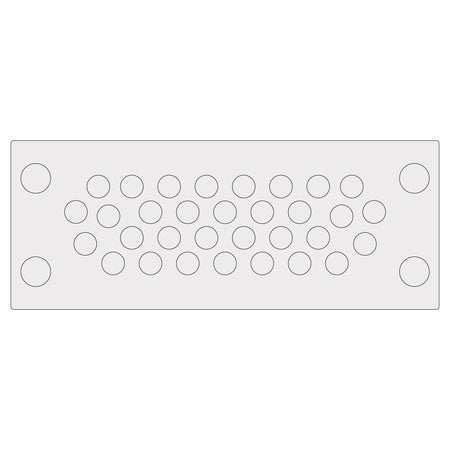 Grey Multi-Membrane Cable Entry Plate IP68 for 32 x 3.2-6.3mm Cables - KEL-DPU 24|32 gy — Icotek