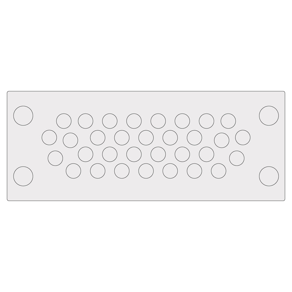Grey Multi-Membrane Cable Entry Plate IP68 for 32 x 3.2-6.3mm Cables - KEL-DPU 24|32 gy — Icotek