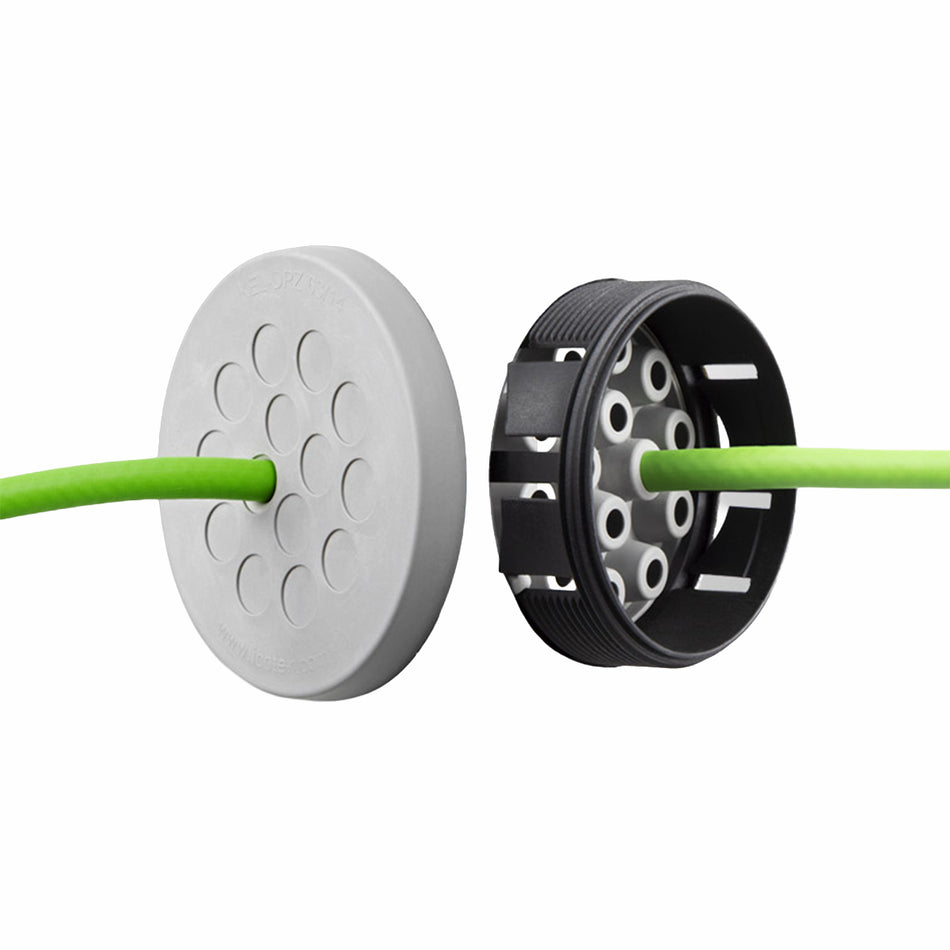 KEL-DPZ-CLICK MULTI-MEMBRANE CABLE ENTRY PLATES FOR SNAP-IN MOUNTING | KEL-DPZ-CLICK 50|12 GY — Icotek