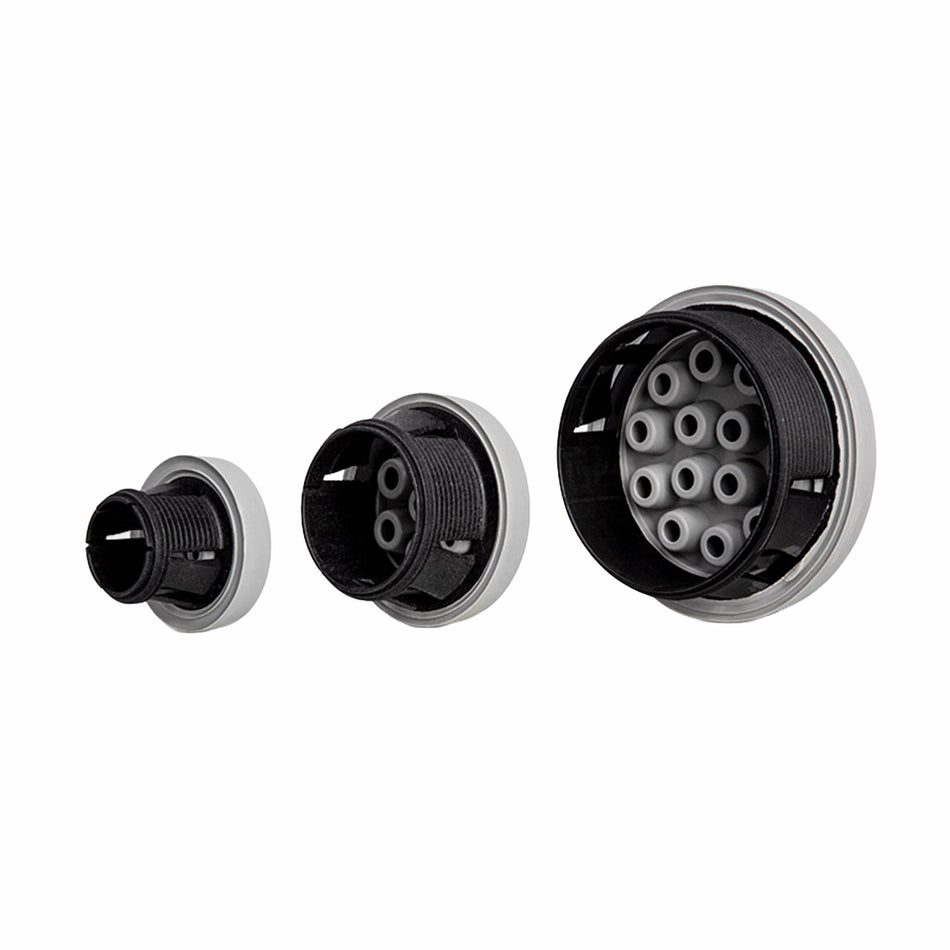 MULTI-MEMBRANE CABLE ENTRY PLATES M50 FOR  19 X 3.2 - 6.5 MM CABLES| KEL-DPZ-CLICK 50|19 GY
