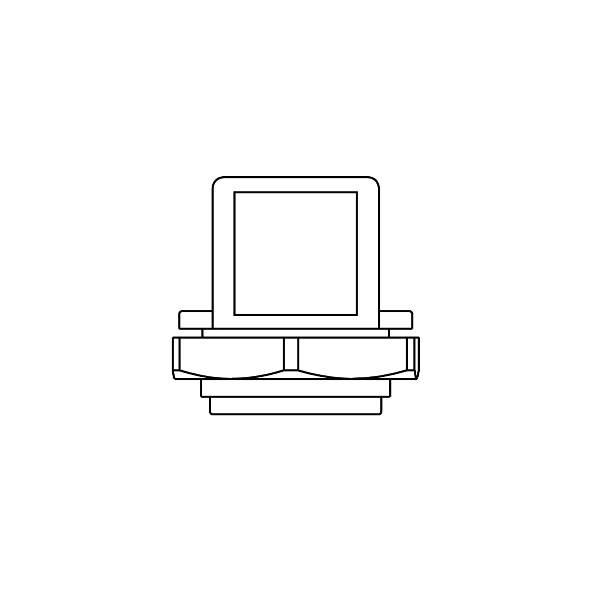 KVT-W90 | Split 90° Cable Gland for Cables with Connectors M32 IP54 | KVT 32-W90 gy — Icotek