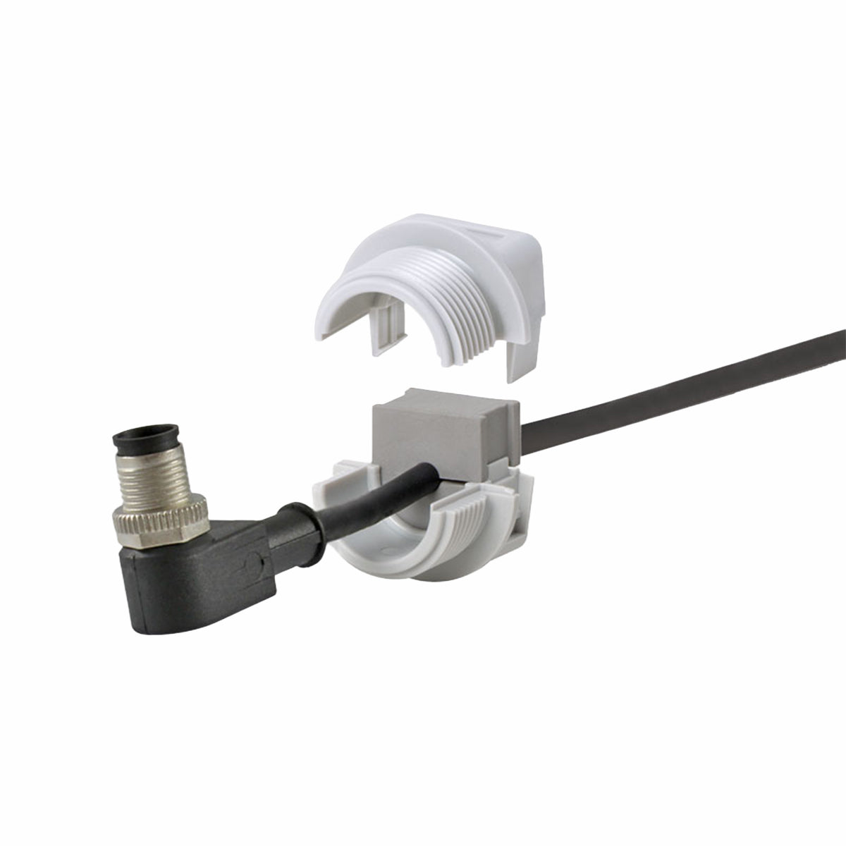 QVT | COMPACT SPLIT CABLE GLAND FOR CABLES WITH CONNECTORS, M16 - M50 / IP54 | QVT 32 GY — Icotek