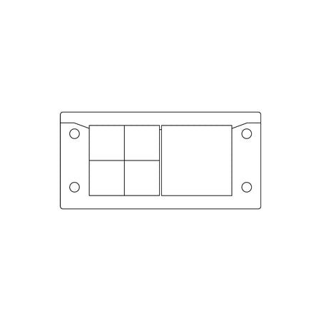 KEL-ER Split Cable Entry Frames IP66 for 65 × 36 mm | KEL-ER 16/5 — Icotek