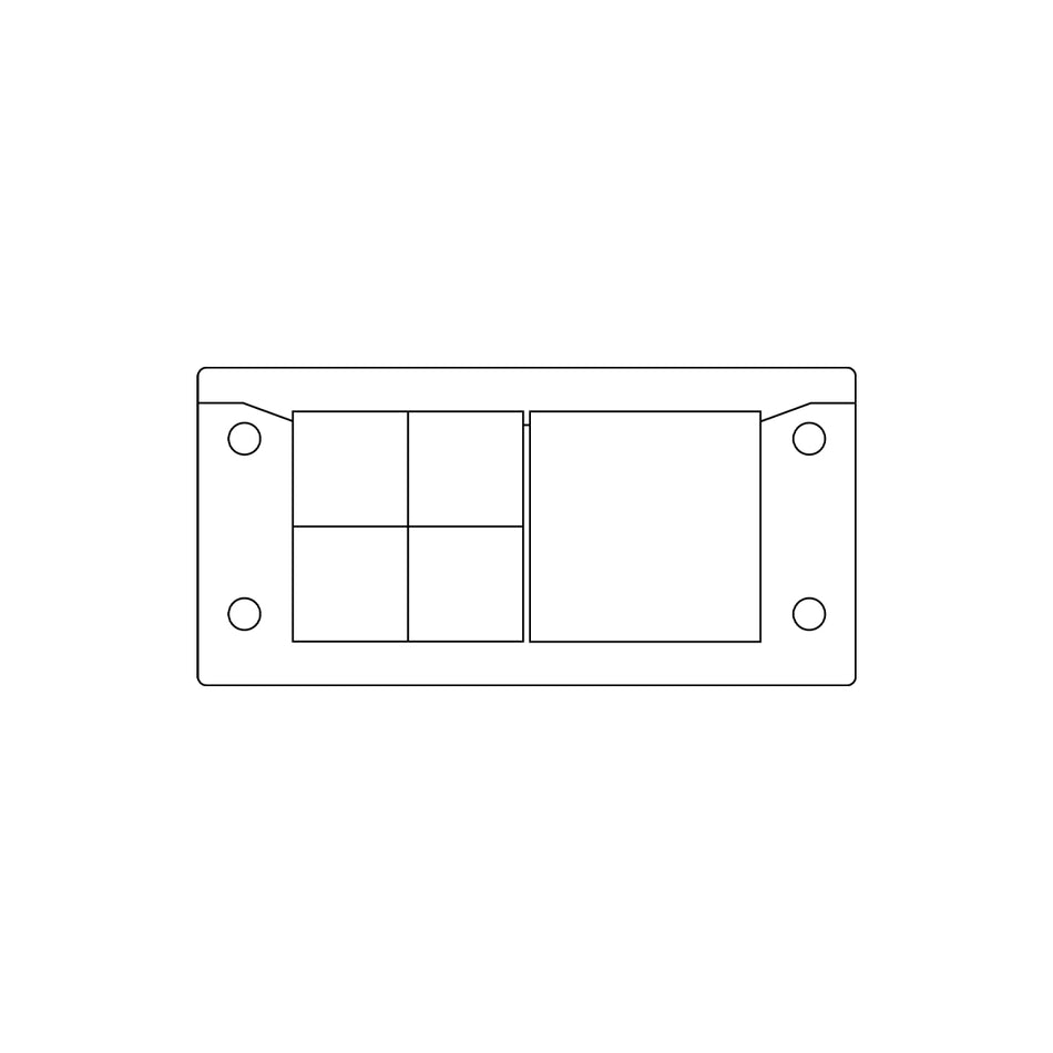 KEL-ER Split Cable Entry Frames IP66 for 65 × 36 mm | KEL-ER 16/5 — Icotek