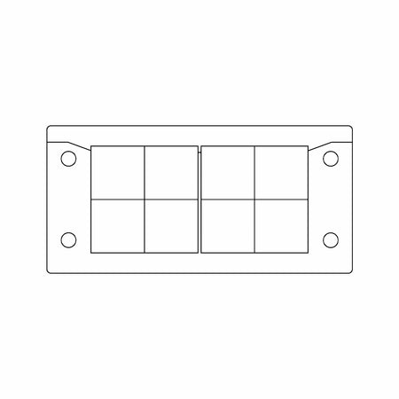 KEL-ER Split Cable Entry Frames IP66 Suitable for 8 x KT small | KEL-ER 16|8 V2A — Icotek