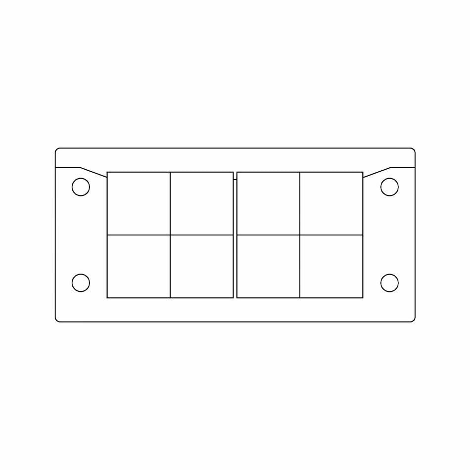 KEL-ER Split Cable Entry Frames IP66 Suitable for 8 x KT small | KEL-ER 16|8 V2A — Icotek