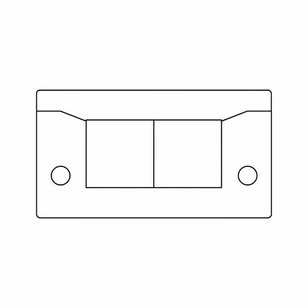 Stainless Steel Cable Entry Frame IP66 for 2 x 1-16mm Cables - KEL-ER-E2 V2A — Icotek