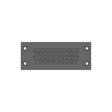 147mm x 58mm Rectangle Cable Gland IP66 (42 x 3.2 - 6.5 mm) - KEL-DPZ 24|42 bk — Icotek