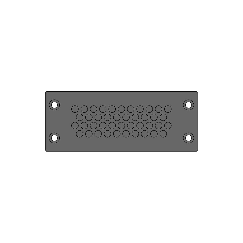 147mm x 58mm Rectangle Cable Gland IP66 (42 x 3.2 - 6.5 mm) - KEL-DPZ 24|42 bk — Icotek