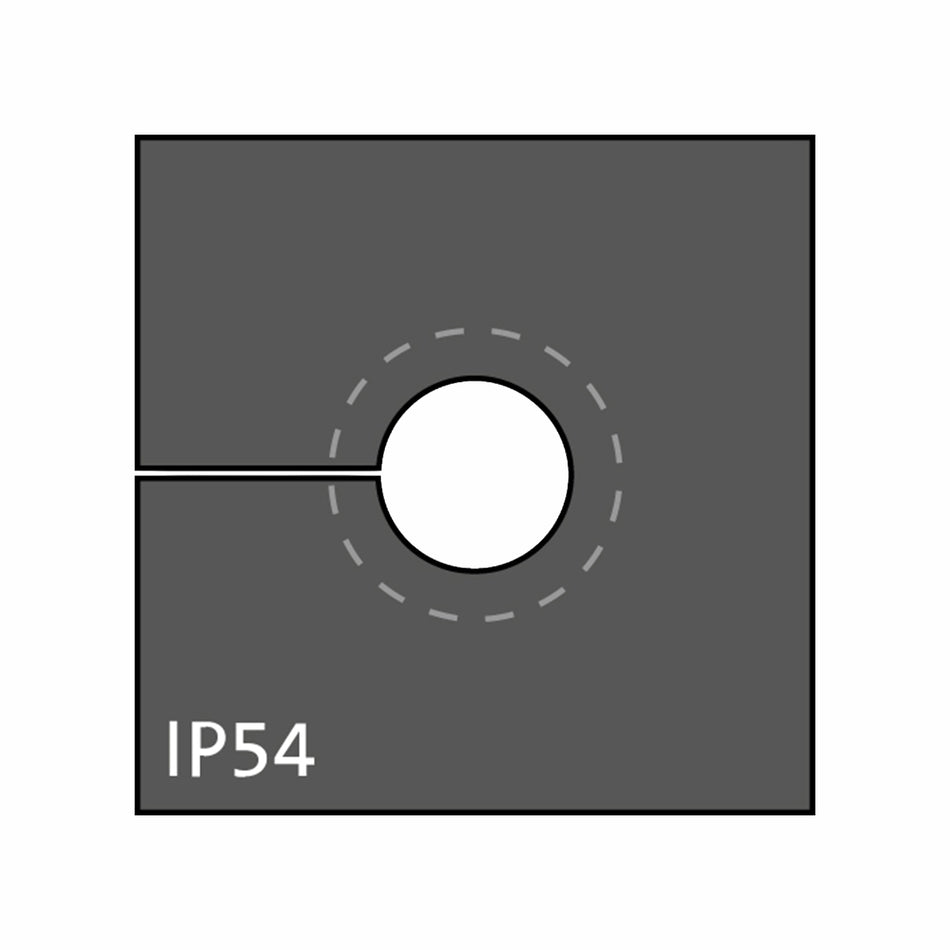 KT Small Grey Cable Grommets IP54 for 8-11mm Cables - KTMBS 8-11 — Icotek