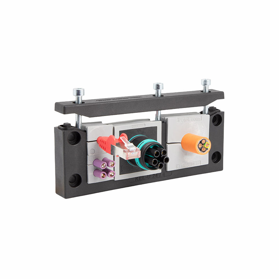 KEL-U | KEL-E | SPLIT MULTI CABLE TRANSIT FRAMES FOR CABLES WITH CONNECTORS | KEL-U-B1 — Icotek