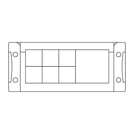 Black Plastic Split Cable Entry Frame IP54 (Tool Free) for 6 x 1-17mm + 1 x 13-35mm / 40 x 2-6mm Cables - KEL-FA 24|7 —