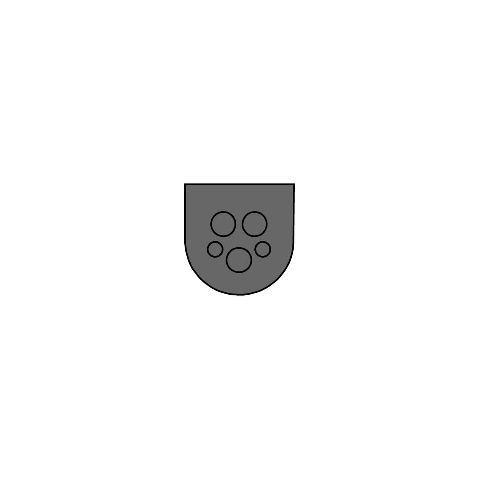 UT-DT5 Universal Grommet Black for 3x Cable up to 5.2mm & 2x up to 3.2mm U-Shape for Wall Thickness 1.0-4.0mm — Icotek