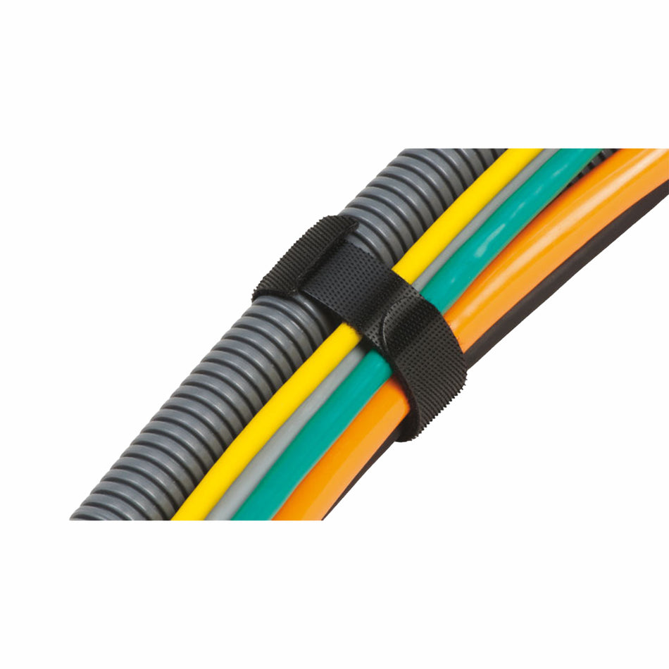 HOOK-AND-LOOP CABLE TIES SINGLE, PERFORATED OR AS TAPE ON REEL | KLB 15 BK — Icotek