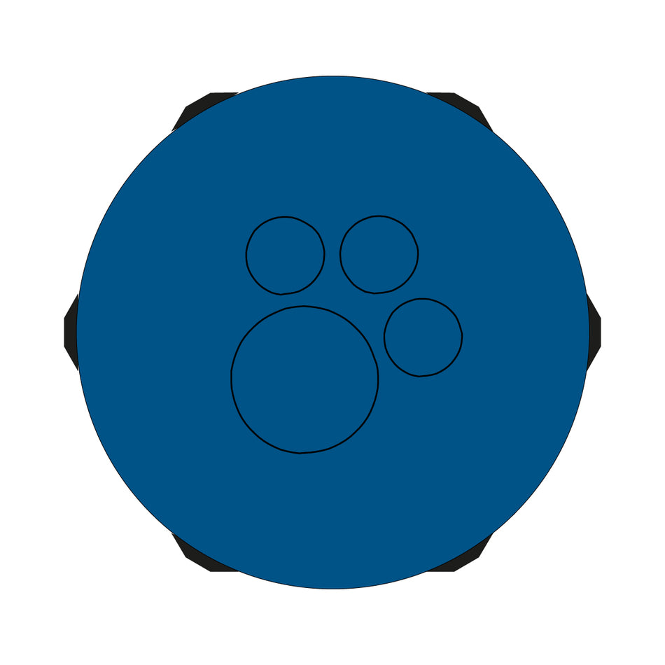 Hygienic Blue Multi-Membrane Cable Entry Plate M32 IP68 for 3 x 3.2-6.5mm + 1 x 7.2-12.5mm Cables - KEL-DPZ-HD 32|4 — Icotek